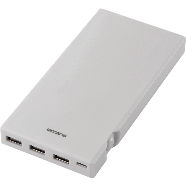 ELECOM 9000mAh モバイルバッテリー DE-M01L-9045WH