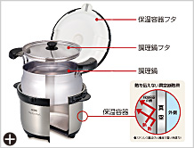 高い保温効果で調理