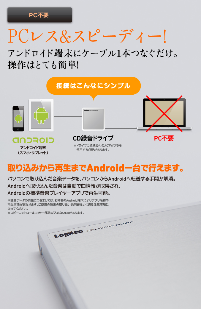 PCレス&スピーディー！