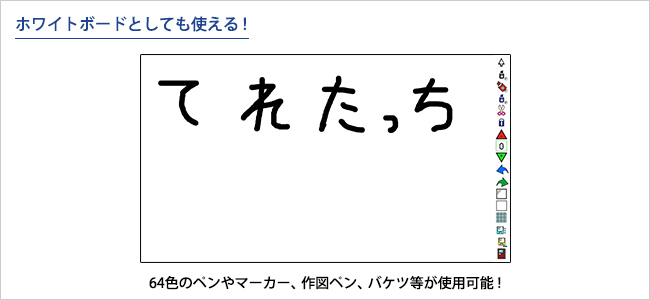 ホワイトボードとしても使える！