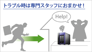 万が一の時も安心のオンサイト保守5年間保証付き