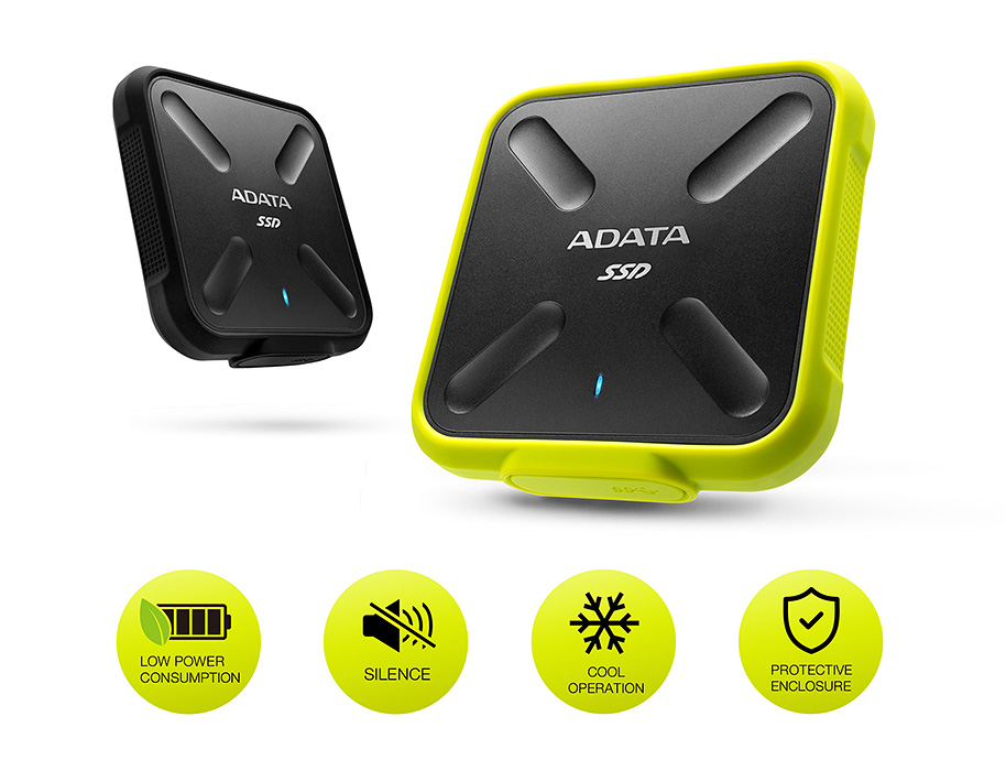 e-TREND｜ADATA ASD700-1TU3-CBK [1TB ポータブルSSD SD700 USB