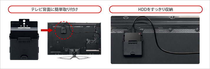 TV背面取り付けイメージ