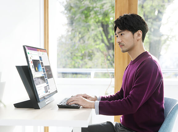 E Trend Nec Lavie Desk All In One Pc Da370mab Lavie Desk Aio Da370 Mab ファインブラック