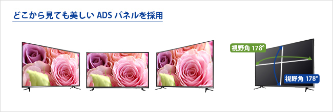 EX-LD4K492DB | 4K対応＆広視野角ADSパネル採用 49型（可視領域