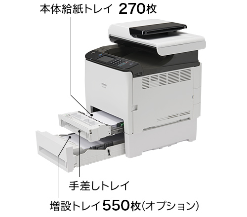 画像:最大820枚の給紙が可能