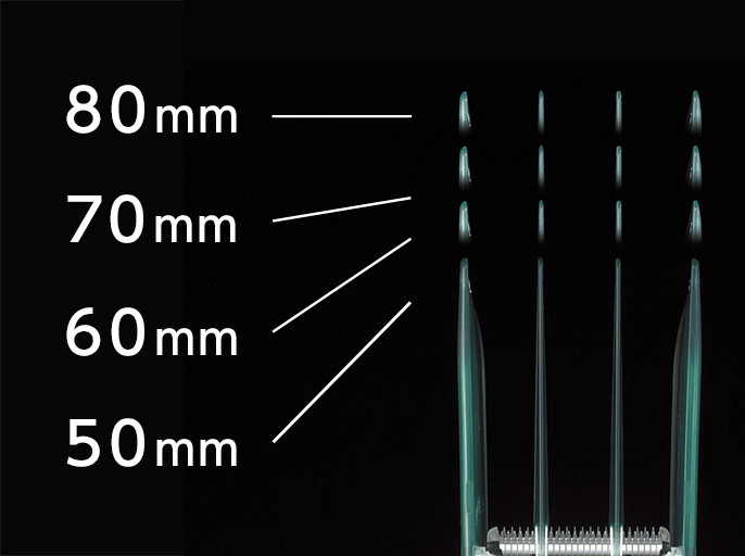 50〜80mm（4段切替）