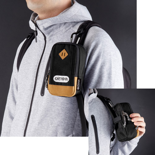 OUTDOOR PRODUCTS(アウトドアプロダクツ) カメラポーチ 04 ブラック