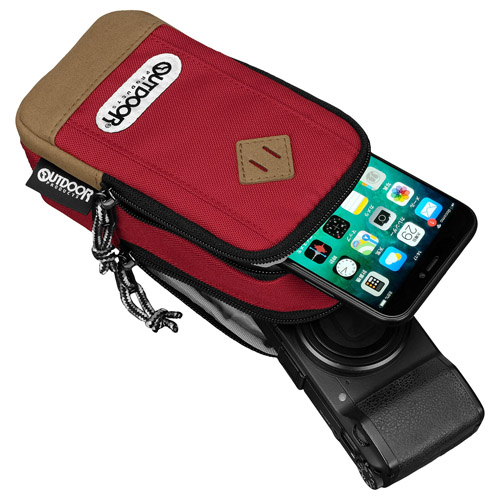OUTDOOR PRODUCTS(アウトドアプロダクツ) カメラポーチ 04 レッド