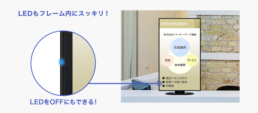 サイネージにも最適!