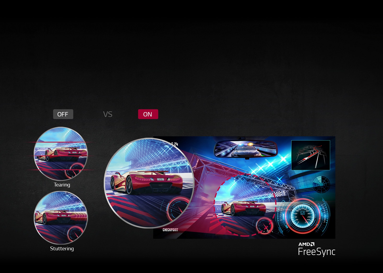 AMD FreeSync™:より鮮明で滑らかな画質