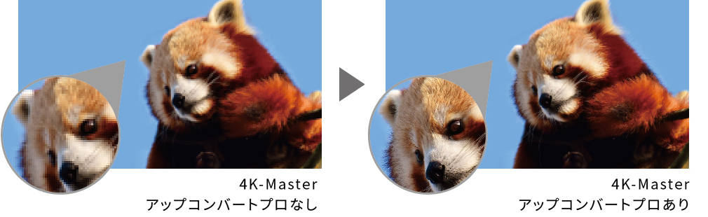 高精細「4K Master アップコンバートプロ」