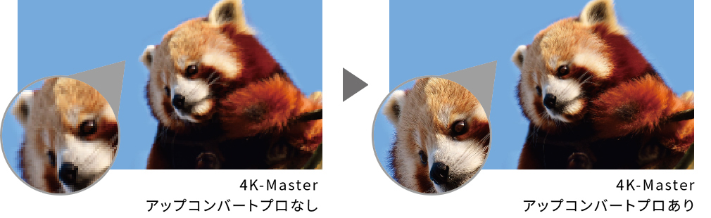 高精細「4K Master アップコンバートプロ」