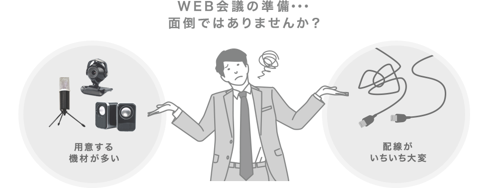 web会議の準備 面倒ではありませんか？