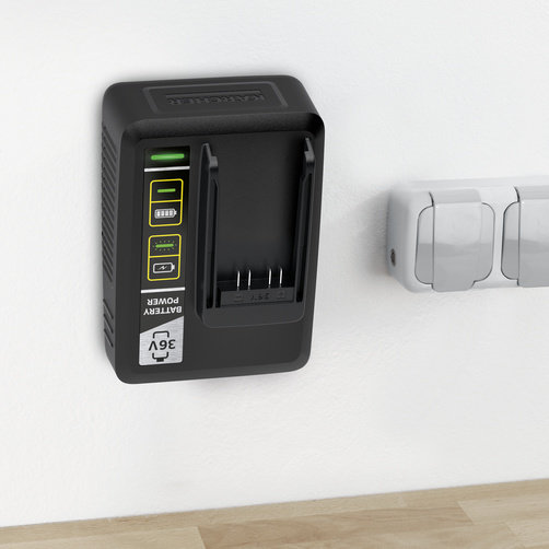  バッテリーパワー専用急速充電器 BC 36V: 壁掛けフック