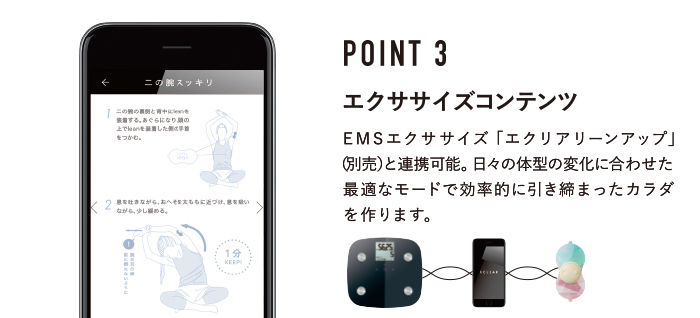 POINT２ エクササイズコンテンツ 