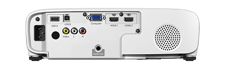 HDMI®入力端子2つとアナログ入力端子も備えているので、様々な機器と接続できる