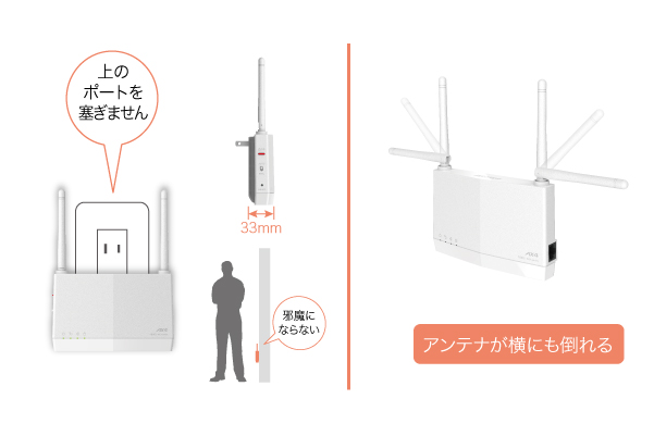 e-TREND｜バッファロー WEX-1800AX4EA/D [無線LAN中継機 WiFi 11ax/ac 