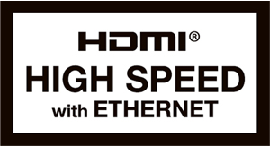 HIGH SPEED with Ethernet認証済HDMIケーブル