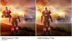 AMD FreeSync™ テクノロジーがストレスのないスムーズなゲームプレイを実現