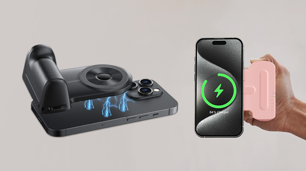 MagSafe専用スマートフォン用多機能グリップ「SnapCam」