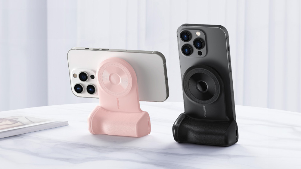 MagSafe専用スマートフォン用多機能グリップ「SnapCam」