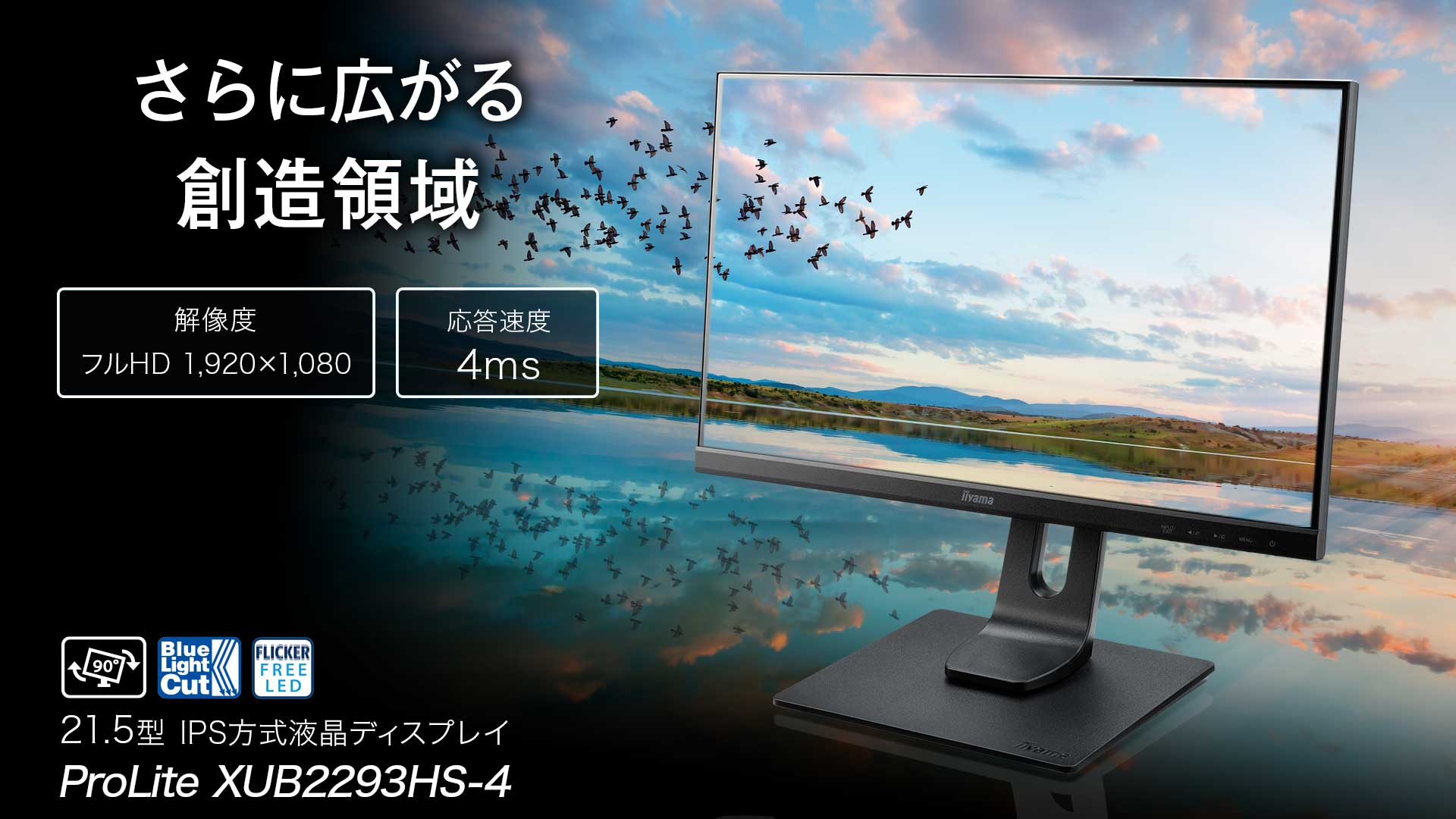 e-TREND｜イーヤマ ProLite XUB2293HS-B4 [21.5型液晶ディスプレイ