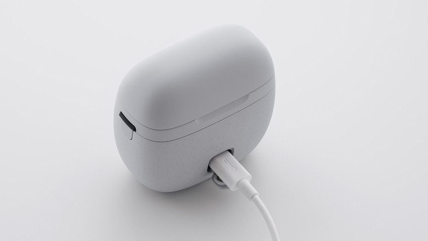 写真:USB充電をしている様子