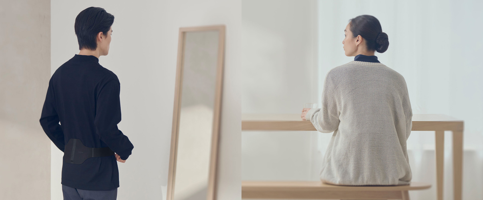 腰に装着しているイメージ