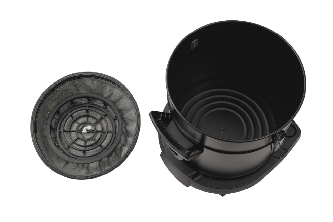 12リットルの集塵容量を備えた大容量クリーナーの内部構造