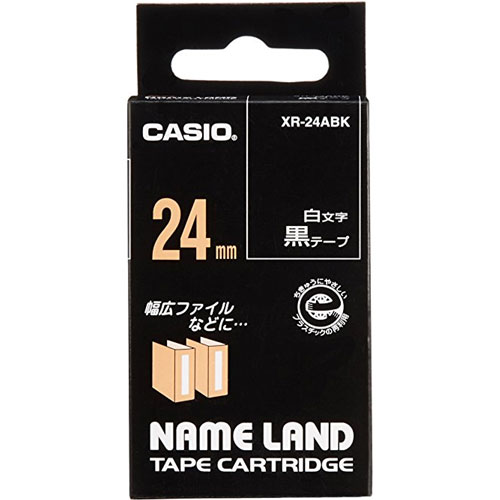カシオ XR-24ABK [ネームランドテープ24ミリ]