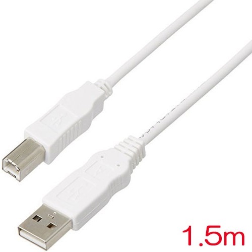 USB2-ECO15WH [EU RoHS指令 USB2.0ケーブル 1.5m(ホワイト)]