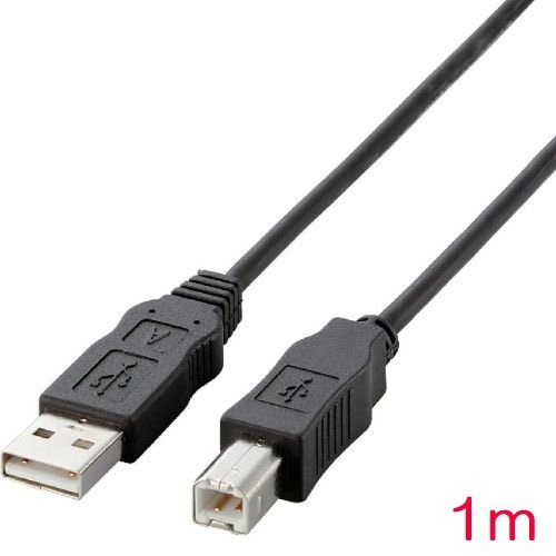 エレコム USB2-ECO10 [EU RoHS準拠USBケーブル ABタイプ/1.0m(ブラック)]