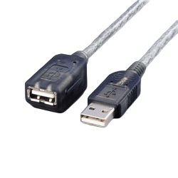 エレコム USB-EAM2GT [マグネット内蔵USB延長ケーブル(グラファイト) 2m]