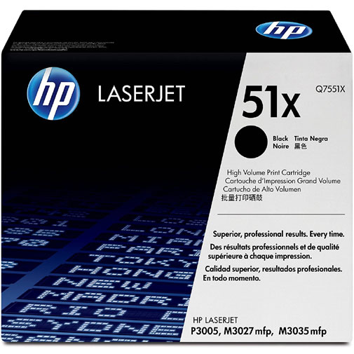 HP Q7551X [51X LaserJetトナーカートリッジ(黒)(M3027/3035)]