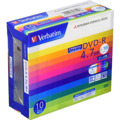 三菱化学メディア DHR47JDP10V1 [DVD-R 4.7GB 16倍速対応 10枚 白]