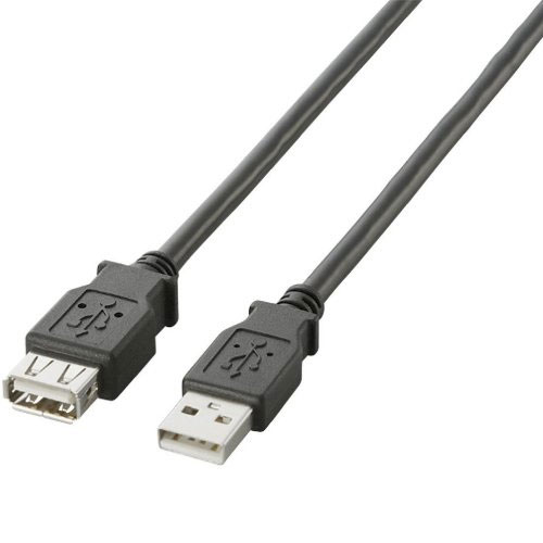 エレコム U2C-E05BK [USB2.0準拠 延長ケーブル Aタイプ/0.5m(ブラック)]