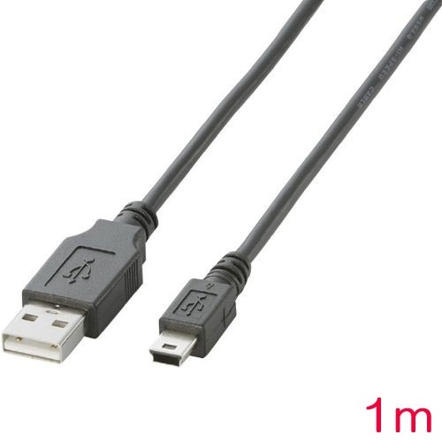 エレコム U2C-M10BK [USB2.0ケーブル A-miniBタイプ/1.0m(ブラック)]