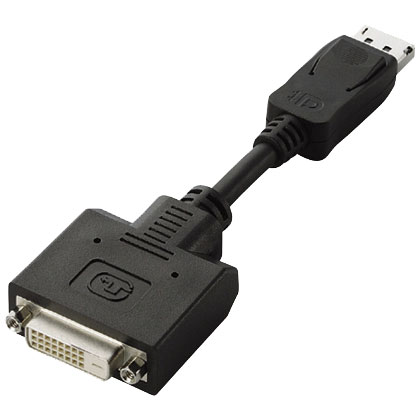 エレコム AD-DPDBK [DisplayPort-DVI変換アダプタ/ディスプレイポートオス-DVI D24pinメス]
