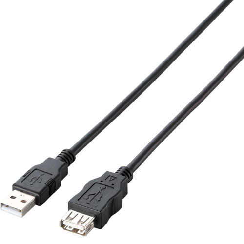 エレコム U2C-JE15BK [エコUSB2.0延長ケーブル/A-Aメスタイプ/エコ/1.5m/ブラック]