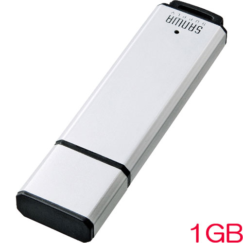 サンワサプライ UFD-A1G2SVK [USB2.0メモリ 1GB シルバー]