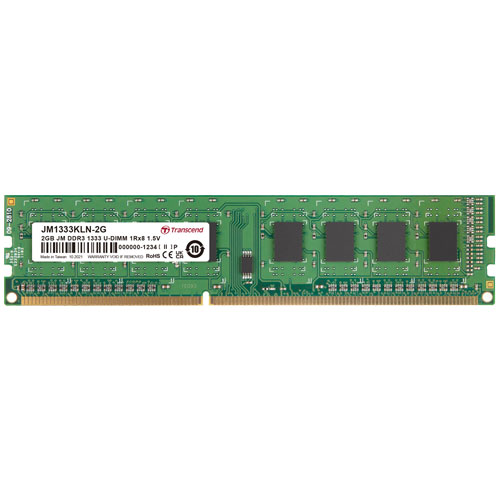 トランセンド JM1333KLN-2G [DDR3 Memory 240Pin Long-DIMM DDR3-1333 2GB]