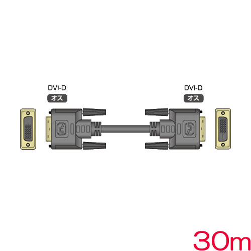 イメージニクス DVIP-DVIP30m [デジタルRGB(DVI)用ケーブル 両端DVI-D(オス) 30m]