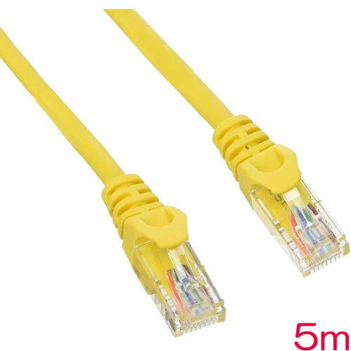 GH-CBE5E-5MY [CAT5E LANケーブル 簡易パッケージ イエロー 5M]