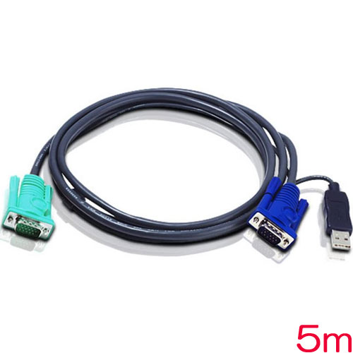 USB KVMケーブル SPHDタイプ 5m