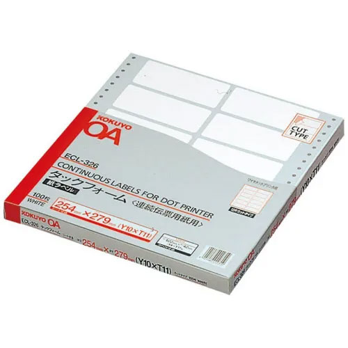 コクヨ ECL-326 [タックフォーム Y10xT11 12片 100枚]