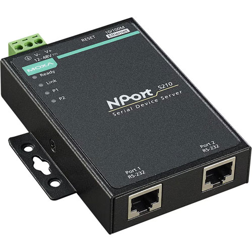 MOXA NPORT 5210-T [2ポート RS-232Cデバイスサーバ (広稼動耐温度)]