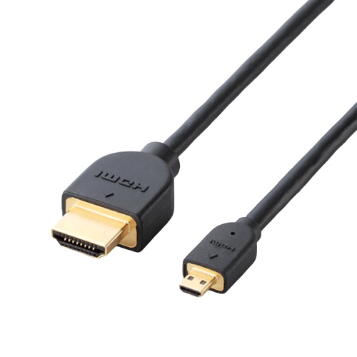 エレコム CAC-HD14EU15BK [HDMI-Microケーブル/イーサネット対応/1.5m/ブラック]