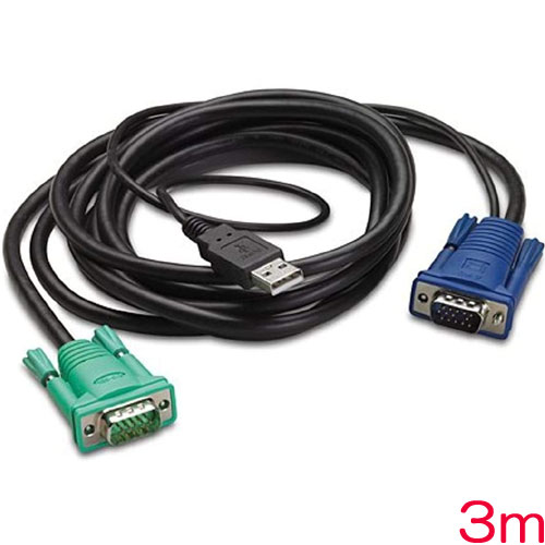 APC ラック オプション AP5822 [INTEGRATED LCD KVM USB CABLE 3m]