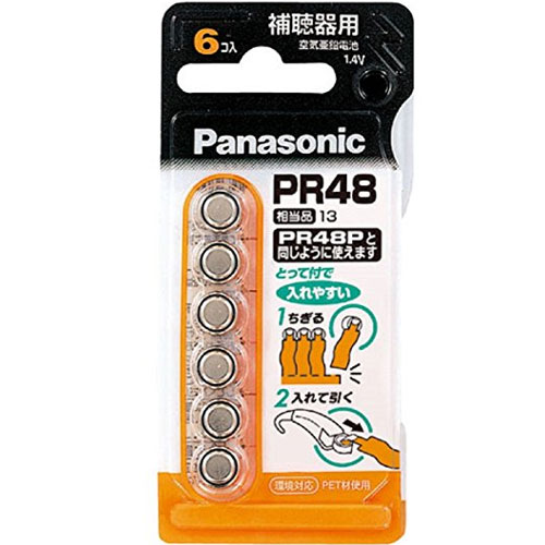 パナソニック PR-48/6P [空気亜鉛電池 PR48　6個パック]